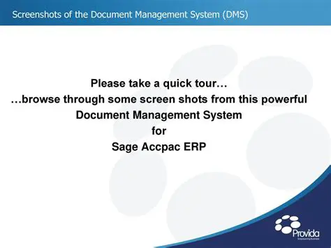Key Features of Sage Accpac System Manager