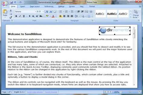 Key Features of SandRibbon for WPF