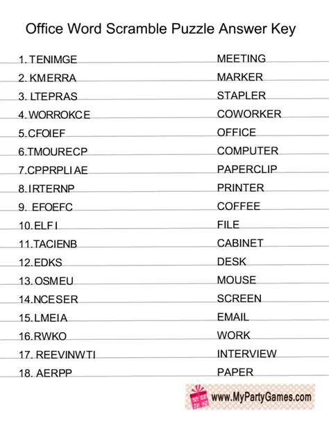 Key Features of Scramble Assistant for Word
