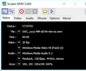 Key Features of Screen WMV CAM
