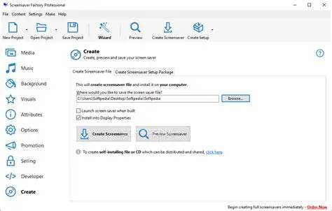 Key Features of Screensaver Factory Pro