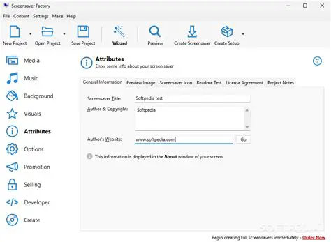 Key Features of Screensaver Factory Standard