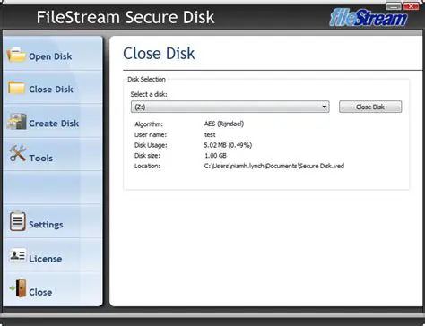 Key Features of Secure Disk