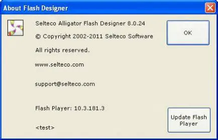 Key Features of Selteco Alligator Flash Designer