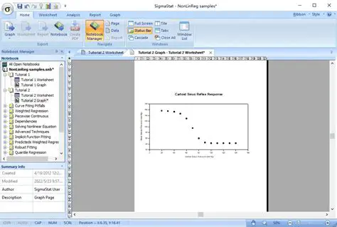 Key Features of SigmaStat Demo