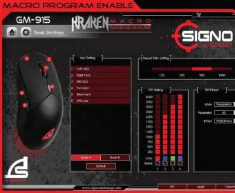 Key Features of SIGNOGM915 Gaming Mouse