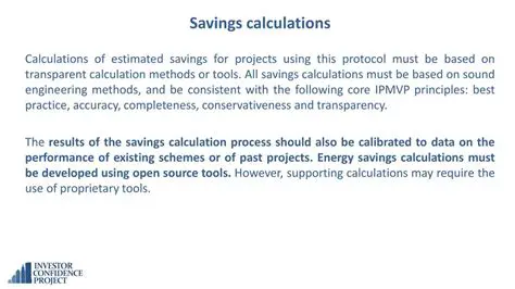 Key Features of Simple Saving Calculations