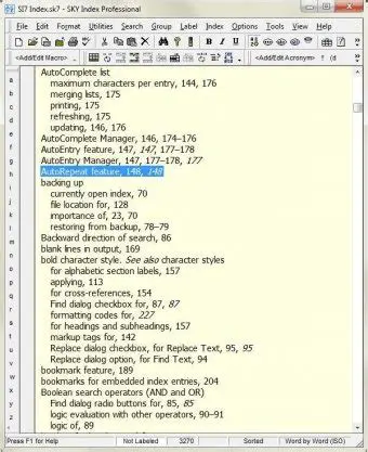 Key Features of SKY Index Professional
