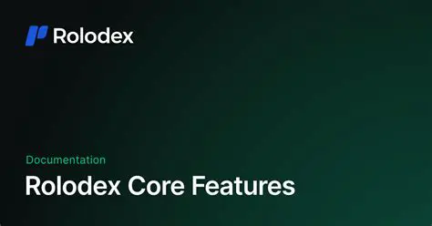 Key Features of SMART Resource Rolodex