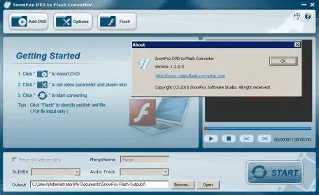 Key Features of SnowFox DVD to Flash Converter