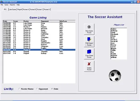 Key Features of Soccer Roster Organizer
