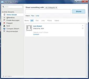 Key Features of Socialcast Desktop