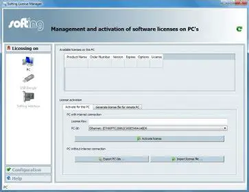 Key Features of Softing License Manager