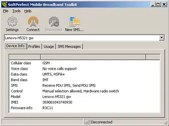 Key Features of SoftPerfect Mobile Broadband Toolkit