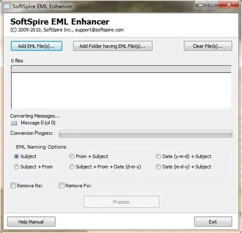Key Features of SoftSpire EML Enhancer