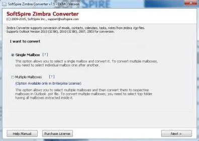 Key Features of SoftSpire EML to Zimbra Converter