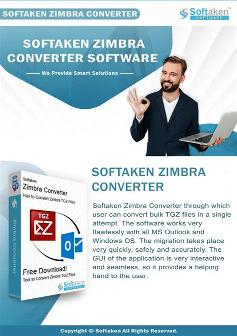 Key Features of SoftSpire Zimbra Converter