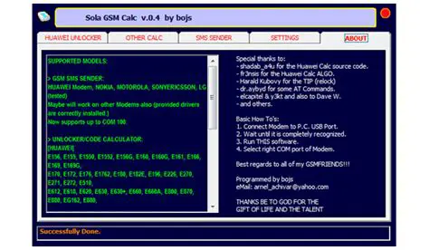 Key Features of Sola GSM Calc