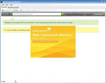 Key Features of SolarWinds Web Transaction Watcher
