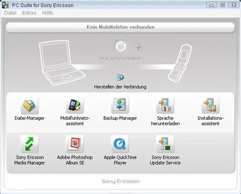 Key Features of Sony Ericsson PC Suite