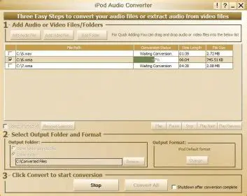 Key Features of SoundInDepth iPod Audio Converter