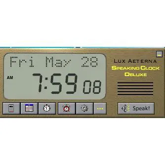 Key Features of Speaking Clock Deluxe