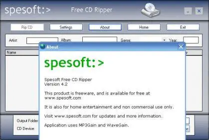 Key Features of Spesoft Free CD Ripper