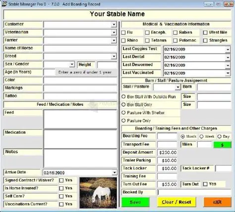 Key Features of Stable Manager Pro II