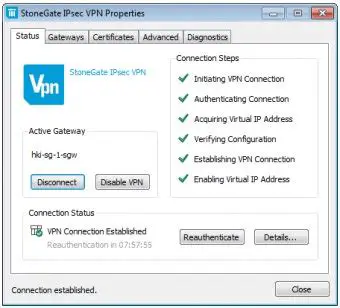 Key Features of StoneGate IPsec VPN