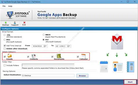 Key Features of SysTools Google Apps Backup