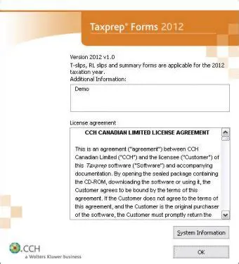 Key Features of Taxprep Forms 2012
