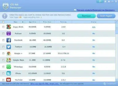 Key Features of Tenorshare iOS Ads Remover