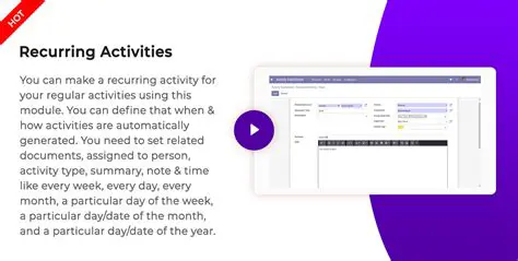 Key Features of the Activity Scheduler