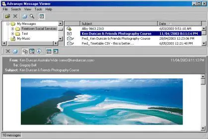 Key Features of the Advansys Message Viewer