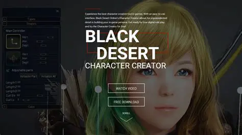 Key Features of the Black Desert Character Creator