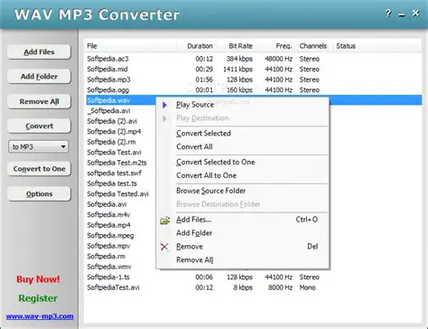Key Features of the Dream WAV MP3 Converter