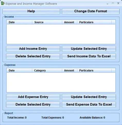 Key Features of the Expense and Income Manager Software