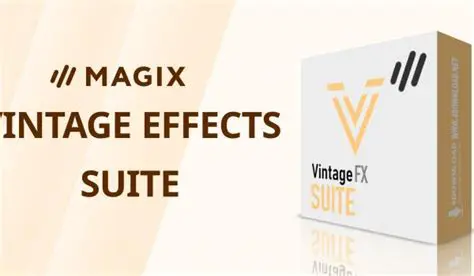 Key Features of the MAGIX Vintage Effects Suite
