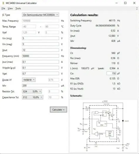 Key Features of the MC34063 Universal Calculator