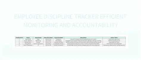 Key Features of the MES Discipline Tracker