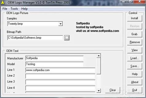 Key Features of the OEM Logo Manager