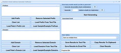 Key Features of the Random Email Address Generator Software