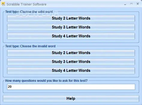 Key Features of the Scrabble Trainer Software