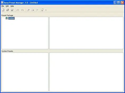 Key Features of the Sony Preset Manager