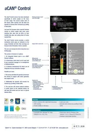 Key Features of the uCan Control Service