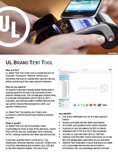 Key Features of the UL Brand Test Tool