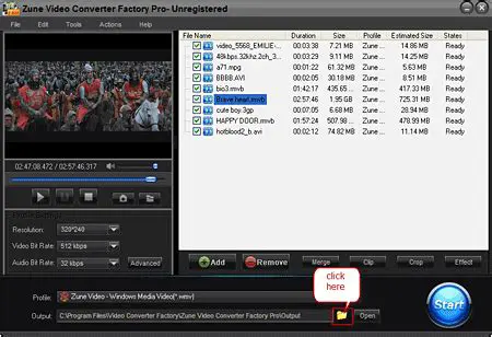 Key Features of the Zune Video Converter Factory