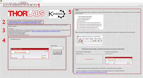 Key Features of Thorlabs Kinesis