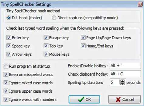 Key Features of Tiny SpellChecker