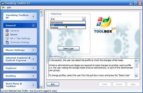 Key Features of Tweaking Toolbox XP